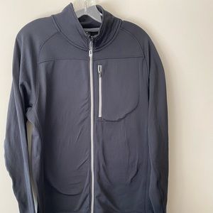 Stoic Full Zip Jacket Large Fleece lined  Black